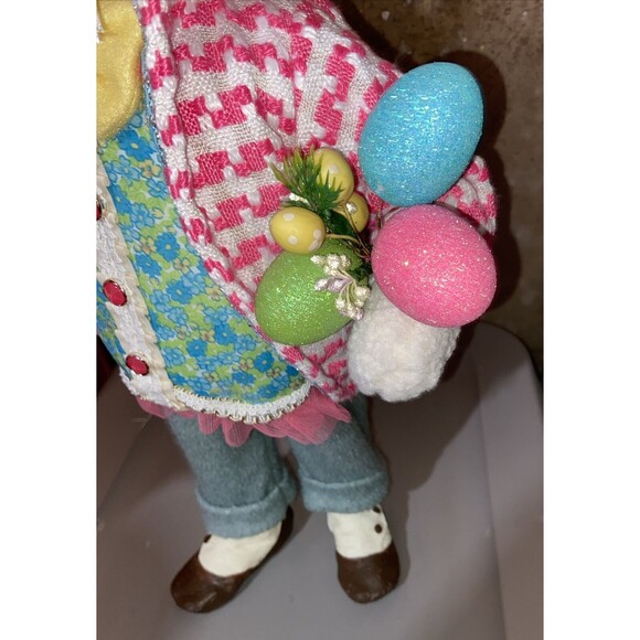 KAREN DIDION Cottontail Collection Mr. Easter Blue Bunny Rabbit Spring 26" Tall - Picture 4 of 14